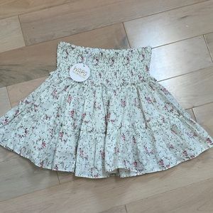 W.A.P.G we’re all pretty girls floral smocked skirt S